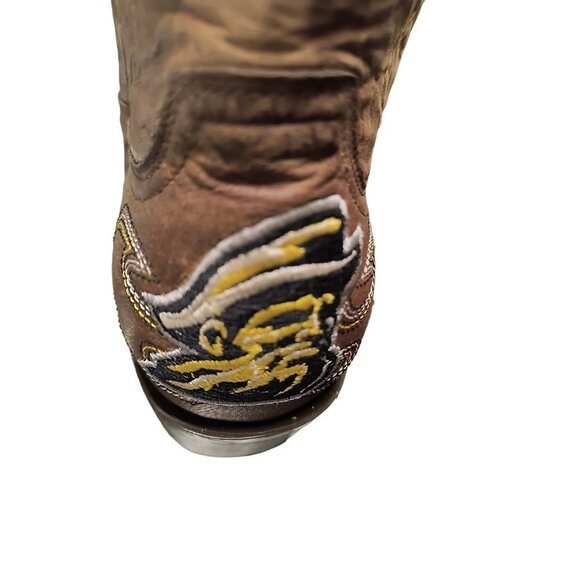 NCAA Appalachian State Mountaineers Embroidered Distressed Men's Gameday Boots‎ - Picture 10 of 15
